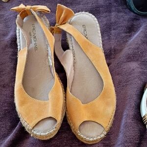 Eric Michael Tan Espadrille Slingback Shoes